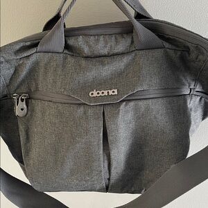 Doona car seat clip on bag gray